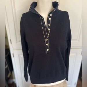 Liz Claiborne navy pullover vintage yacht attire classic nautical